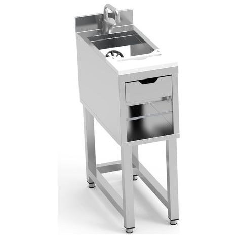 Bar Lynx Module avec Evier de Mixologie sur Support Ouvert L 300 x P 650 mm - Eratos