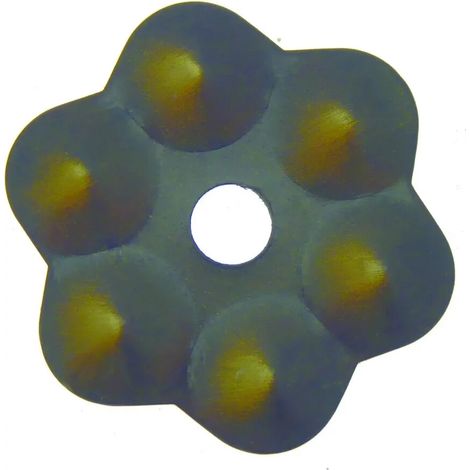 Rosace de meuble perlée acier finition vieux bronze - BOUVET