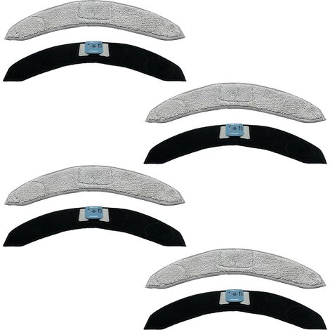 Lot de 8 chiffons lavables pour aspirateur robot J7/J7+/J9+ Pièce de rechange Accessoires de bureau et commercial (1/4)