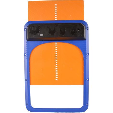 Porte De Poulailler Automatique à Pile, Porte Poulailler Automatique avec Capteur De Lumière, étanche Kit De Porte De Poulailler, Minuterie D'ouverture Retardée du Soir Et du Matin 35x24x3.7cm,Fonepro (1/4)