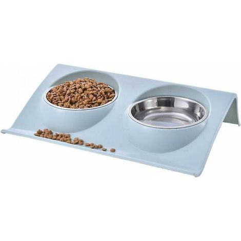 Bol portable pour chat et chien bleu grand (1/4)