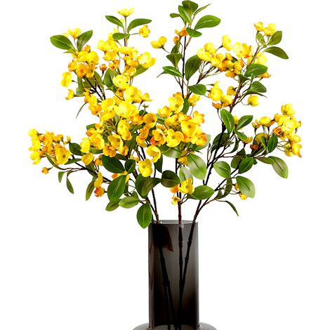 Fleur artificielle décorative multifonctionnelle pour mariage et événements - matériel plastique 80cm fleurs roses/blanc/rouge 1 x fleur (1/5)