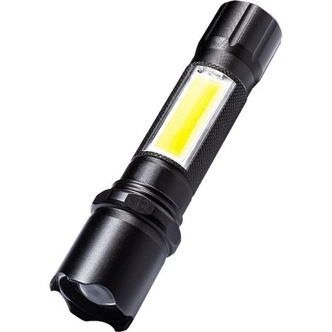 Torch Flashlight, Rechargeable LED Flashlight 500 lm, Ultra Powerful USB Rechargeable LED, 3 Modes (1/2)