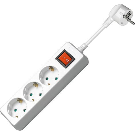 Goobay Multipresa 3 Posti Schuko con Interruttore e Cavo 3m (1/3)