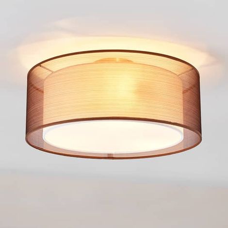 [NEUWERTIG] B-Ware Deckenlampe Nica 40 Cm Deckenlampe Deckenlampe Lampe Leuchte Braun Ip20 E14