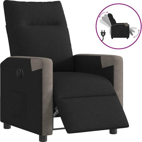Relaxsessel Elektrisch Schwarz Stoff