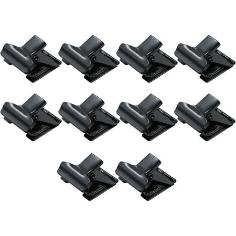 Étiquette Prix Clip Porte cartes - D'étiquetage Clips en Métal, 5,1 3 cm, Porte-cartes pour étiquette de prix Porte-photo Photos de mémo de mariage Anniversaire de bureau 10 PCS Noir