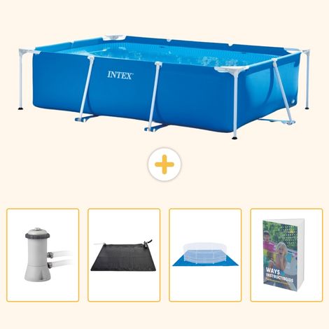 Intex Piscine Tubulaire Rectangulaire - 300x200x75 cm - 5-pièces SCB126 (1/5)
