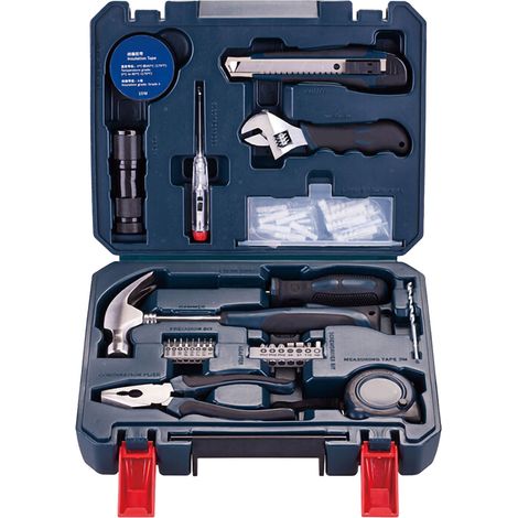 Kit de 66 outils multifonctions pour maison et garage, avec valise de rangement, ensemble d'outils manuels polyvalents (1/5)