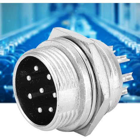 100 connecteurs aéronautiques BERM, universels, 8 pôles, boîtier en acier inoxydable, fiche, 16 mm (1/5)