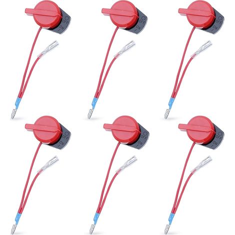Lot de 6 interrupteurs marche/arrêt du moteur compatibles avec Honda GX120 GX160 GX200 GX240 GX270 GX340 GX390 pour Go-Kart Mini Bike Tondeuse Pompe Tracteur de jardin (1/5)