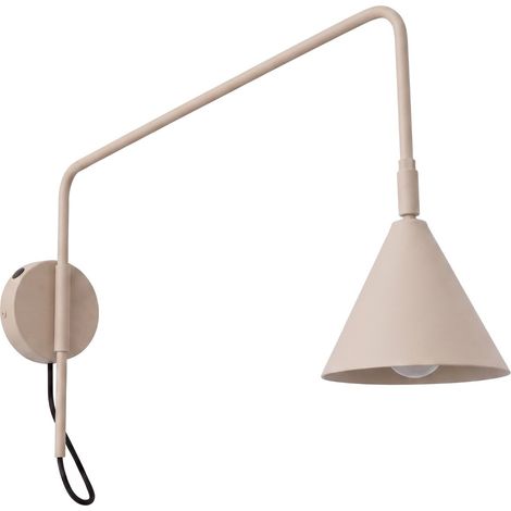 Appliques Nox acier taupe 1xE14 14cm Sollux (1/5)