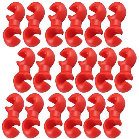 Clips de câble de dérailleur de vélo, pour l'entretien, 100 pièces par paquet, rouges. (1/5)