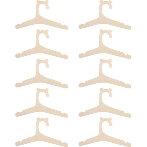 Baby für kreative Holzkleiderbügel, 10er-Set, Mehrzweck-Organisation für Babykleidung