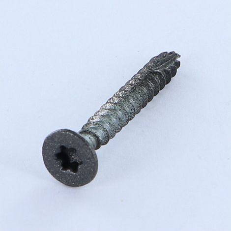 Vis bois TEKOR Tête fraisée Cranté 5X40 TORX T25 Pointe antifendage type 17 SABLE RAL7016 gris anthracite - 10 pièces (1/5)
