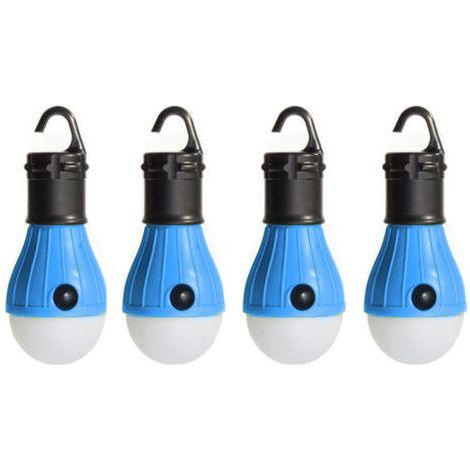 FENOPLASTICAAmpoule pour tente de camping, équipement de camping, convient pour le camping, la randonnée et les excursions en sac à dos, crochet bleu (1/5)