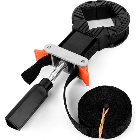 Pince d'Angle Réglable, Pince Coin Réglable à 4 Mâchoires Multi-Fonctions Pince De Sangle De Bande Presses à Sangles Pour Cadre Photo Et Tiroir En Bois (1/5)