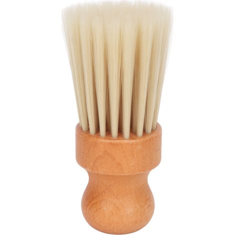 Pinceau de rasage à poils doux, manche en bois de hêtre, pinceau de rasage portable pour homme, pour salon de coiffure à domicile (1/5)