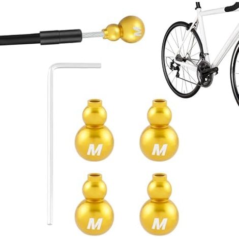 Embouts de câble de vélo sertis, 4 embouts de câble de dérailleur à clé Protection intérieure pour câble de levier de vitesse (1/5)