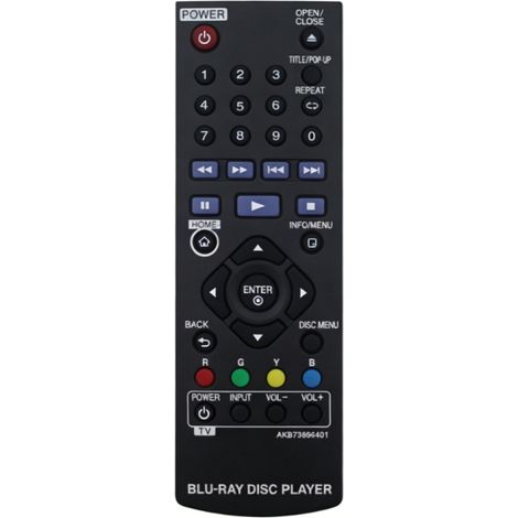 Télécommande AKB73896401 pour lecteur DVD -ray (Version anglaise pour l'exportation) (1/5)