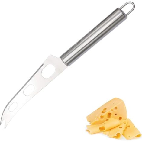 1 Pièce Couteau à Fromage avec Pointe Fourchette, Acier Inoxydable Argenté (1/5)