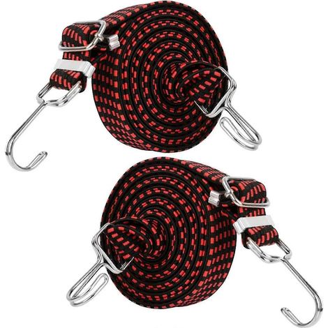 Set mit 2 elastischen Gepäckgurten, Spanngurten, Gummiseilen für Gepäck, Gummiseilen für Auto/Transporter (1/5)