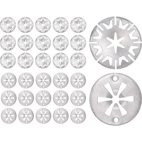 30 pièces rondelles de serrage de bouclier thermique en métal rondelles de blocage d'outil automobile pour fixer le bouclier thermique sous le capot