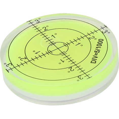 Niveau à bulle circulaire gradué, diamètre 60 mm, outil de mesure pour plateformes de caméras (1/5)