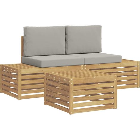 Outdoor Sofa Set 4 Piece vidaXL