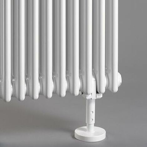 ZE Zubehör Hub-Fußkonsole HFK, lackiert H:140-170mm, weiß RAL 9016, o.Abdeckk. (1/2)