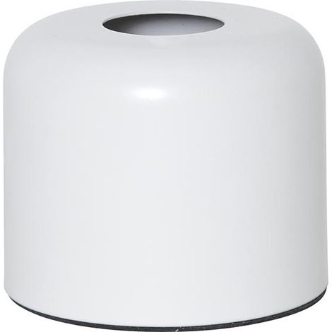 Pied de lampe Star Trading E27 'Glans', métal, blanc mat, H 10 cm, Ø 12 cm