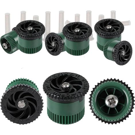 Garden Irrigation System Garden Sprinkler Lawn Sprinkler 360° Adjustable Automatic Uniform Watering for Irregular Surfaces Irrigation System (Green, 12A) (1/5)