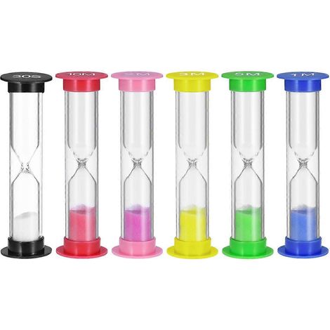 Sablier pour enfants, sablier 1 minute, sablier 5 minutes (1/3)