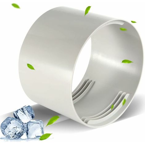 royaluxe - Tuyau d'évacuation d'air flexible en PVC Ø 150 mm, raccord de tuyau d'échappement pour climatisation, sèche-linge, hotte aspirante (150 mm) (1/5)