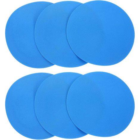 Disques plats en caoutchouc pour marquage d'agilité lors de l'entraînement de football (lot de 12) - Durables, antidérapants et polyvalents (1/5)