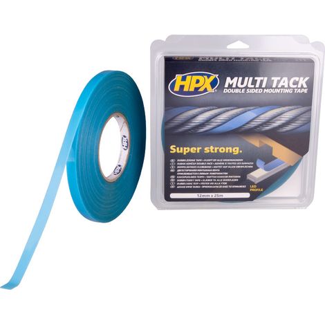 HPX doppelseitiges Klebeband - Speziell für LED-Profile - 12 mm x 25 m - PA1225