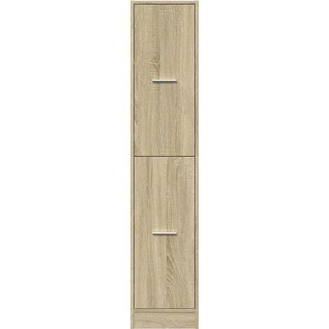 Mobile da farmacia con 4 cassetti pratico contenitore scrivania 30 x 41 x 144,5 cm legno di rovere Sonoma ingegnerizzato 020050621