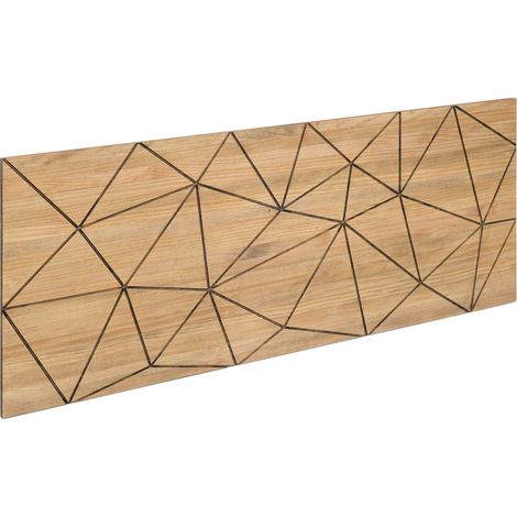 Cabecero Triángulos 150x60cm en madera maciza de pino acabado vintage estilo industrial Box Furniture (1/5)