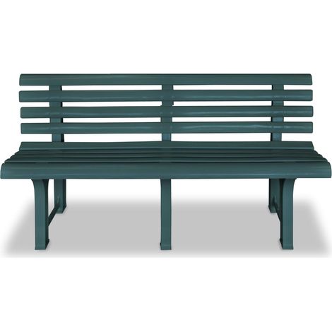 Maison Exclusive - Gartenbank 145,5 cm Kunststoff Grün