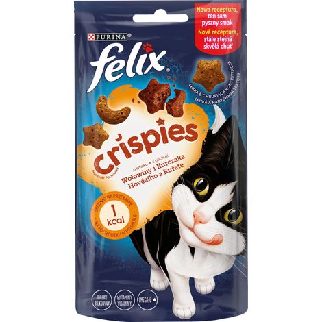 Felix Crispies Snacks au bœuf et au poulet 45 g