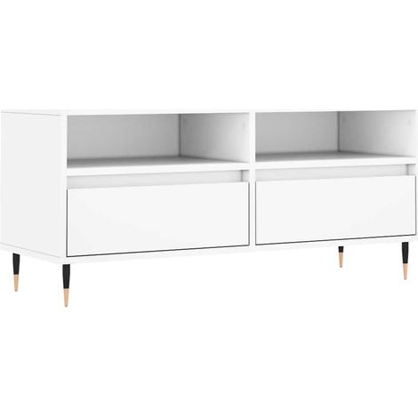 Maison Exclusive - TV-Schrank Weiß 100x34,5x44,5 cm Holzwerkstoff