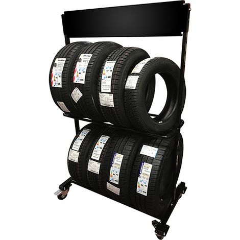 Carrello espositore per pneumatici - Carico mass. 150 kg. - RAYOPN/PRES