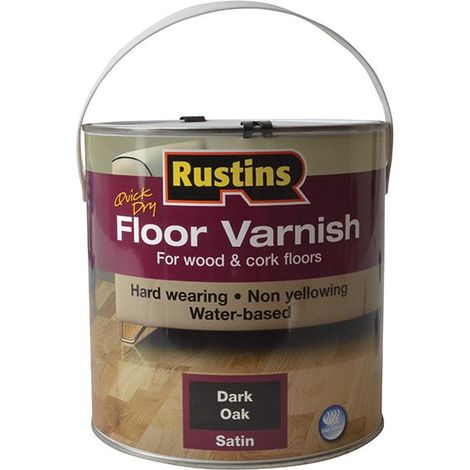 Rustins Quick Dry Coloured Floor Varnish Dark Oak 2.5 litre