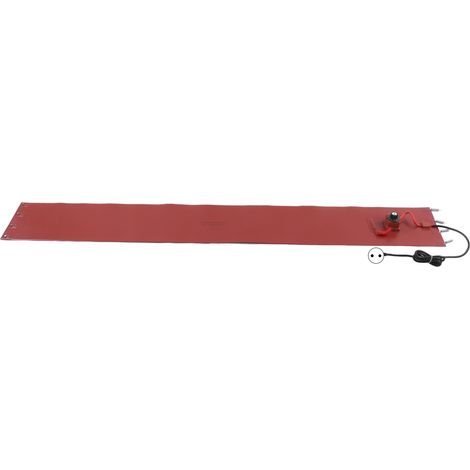 Chauffe-tambour 200L Chauffe-tambour à huile Ceinture chauffante en silicone avec ressort élastique et thermostat Prise UE 220V (1/5)