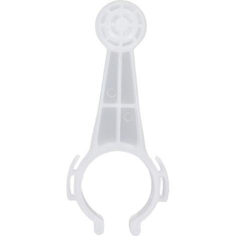 Support universel pour tuyau d'oxygène, clip transparent de fixation pour canule, pince de maintien hospitalier. (1/5)