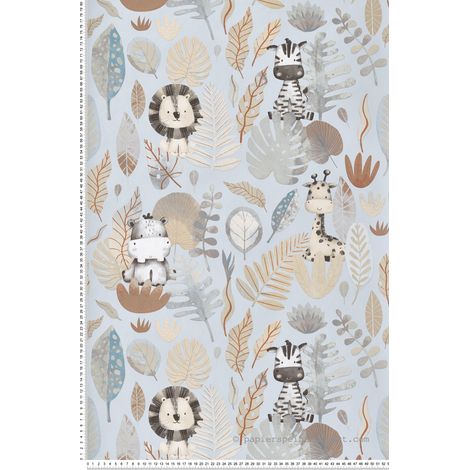 Papier peint Enfant Bleu Babyland 2 Lutèce