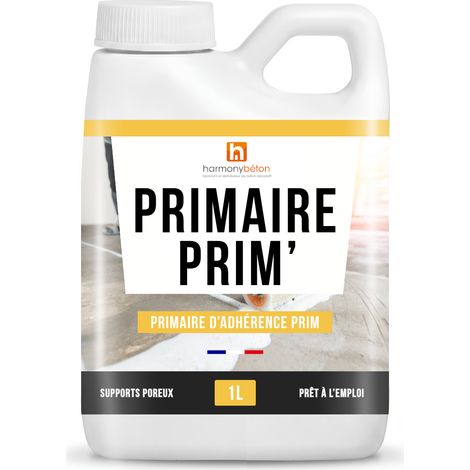 Harmony Beton – Primaire d'accroche pour murs 1 L – Adhérence optimale sur supports poreux – Application facile au rouleau ou pinceau – Séchage rapide