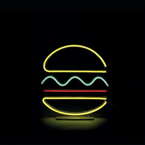 Letrero de neón LED, PVC blanco, Hamburguesa, SEYNAVE SEYNAVE (1/5)