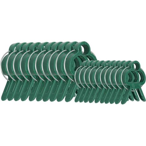 Pflanzenclips, 20 Stück, wiederverwendbares Gartenzubehör aus Kunststoff, Befestigungsklammern für Blumen, Weinreben, Gemüse, Tomaten, Rankstängel stützen