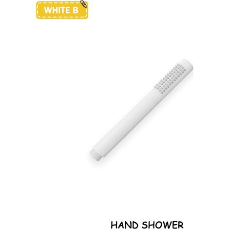 (Douche blanche B) Accessoires de salle de bain en laiton doré brossé, pommeau de douche rond ou carré haute pression à économie d'eau pour baignoire et baignoire. (1/5)